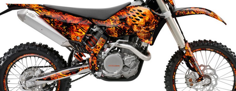 KTM C5 Graphics Kit Inferno Orange
