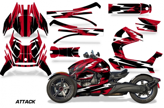 CAN-AM CANAM SPYDER STICKER DECAL F3 STICKERS DECALS F3S RTS GRAPHIC KIT 4