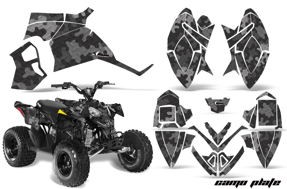 ATV Decal Graphic Kit Quad Wrap For Polaris Outlaw 90 110 All Years FLASHBACK 
