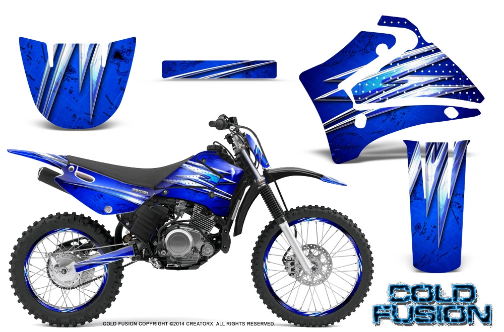 TTR125 Invasion-blue Graphics Kit for Yamaha TTR 125 2000-2007 