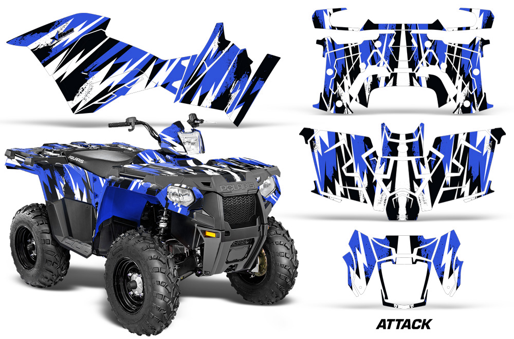 Kit De 14 Autocollants Pour POLARIS RZR (quad/ATV) - Décoration Personnalisation - Neuf