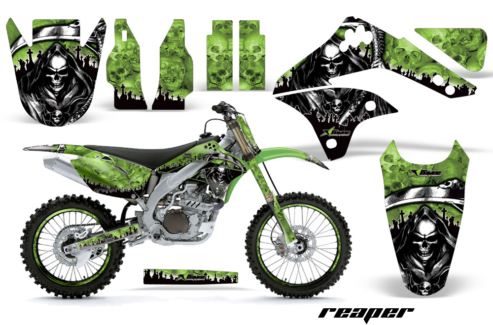 Kit Completo Adesivi Kawasaki KX 450 2024, Motocross, Enduro, Trail, Trial